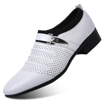 DUDELI Hueco oxford, zapatos formales para hombre de cuero de zapatos de la boda schoenen heren oxford zapatos de los hombres zapatos de vestir 2018 mocasines