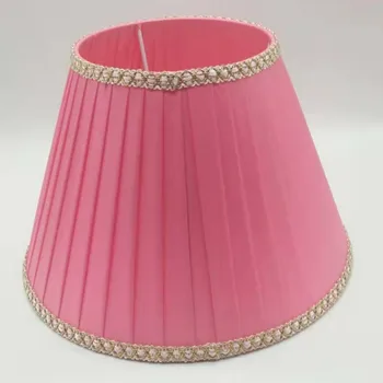 E27 Art Deco en las pantallas de las lámparas de mesa lámparas de color rosa/morado ronda de la Tela de araña de estilo moderno tapa de la lámpara de la decoración del hogar