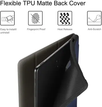 EasyAcc Ficha de Samsung S4 10.5 Caso de la Cubierta de Libro Caso Ultra Delgado Con un Lápiz de Diseño de la carcasa con Stand Función Auto del Sueño Wake Función