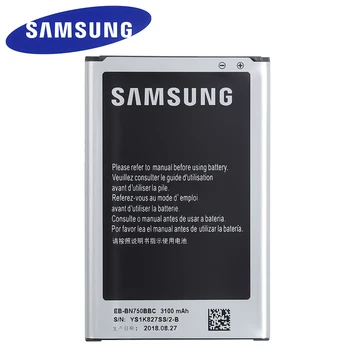 EB-BN750BBC Original de Samsung del Reemplazo de la Batería Para Galaxy Note 3 Neo N750 N7508V SM-N7505 N7502 EB-BN750BBE 3100mAh con NFC