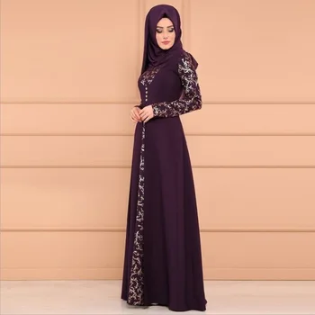 Eid Abaya Dubai, Turquía Musulmana Con Hiyab Vestido Kaftan Caftán Marocain Ropa Islámica Para Las Mujeres Ramadán Vestidos Islam Túnica Musulman