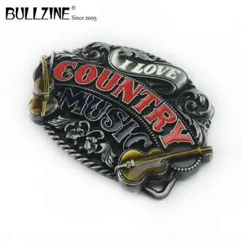 El Bullzine mayorista de la música Country de la correa de la hebilla con acabado en peltre FP-02208 adecuado para 4cm de ancho de complemento en el cinturón.