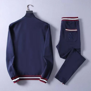 El MULTIMILLONARIO conjunto de ropa Deportiva 2020 hombres de invierno gruesa nuevo Negocio de la Moda de algodón con cremallera exterior de bordado de calidad de gran tamaño M-3XL