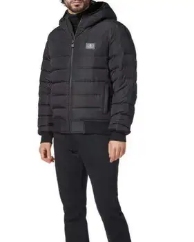 El multimillonario Parkas chaqueta Hollofayber hombres 2021 invierno nuevo Espesor de la moda caliente de la cremallera de la British bordado de gran tamaño Cómodo