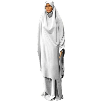 El Ramadán Musulmán Burka Abaya Mujeres Con Hiyab Vestido Para La Oración Islámica Sobrecarga Burka Niqab Largo Khimar Kaftan Túnica Árabe Ropa Musulman