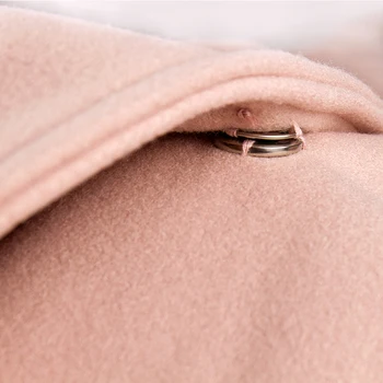 Elegante Collar Suelto 2020 el Invierno las Prendas de abrigo Chaquetas de Lana Abrigo Woll Oficina de la Mujer Hiver Femme Mezclas de Lana