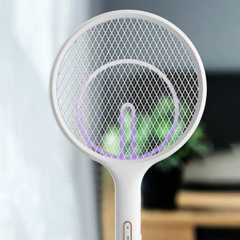 Eléctrico del Mosquito Swatter Recargable USB Bug Zapper Raqueta de Insectos Asesino