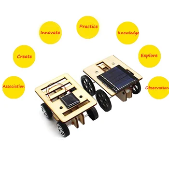 Energía Solar DIY Plotter Kit de robótica de la Física Experimento Científico Conjunto Activite Educación Creativa Invenciones Modelo de Juguetes