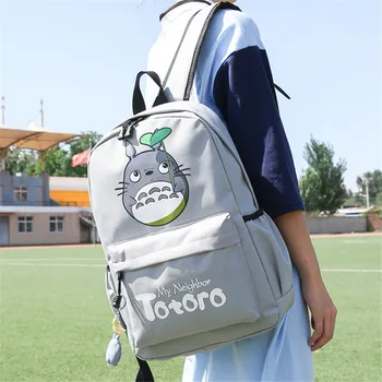 Envío de la gota Totoro Mochila de impresión en 3D de viaje softback mujeres mochila espacio de la Escuela mochila notebook niñas mochilas 2019 nuevo