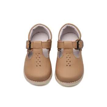 Estilo Británico Bebé Niño Zapatos De Niñas De La Vendimia Pisos De Los Niños Pequeños De Cuero Genuino Mary Jane Zapatos De Vestir De Princesa De Fiesta Zapatos