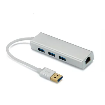 Ethernet USB 3.0 USB 2.0 para RJ45 centro de Xiao mi Cuadro 3 Android TV Set-top Box Ethernet Adaptador Divisor de Red Lan USB de la Tarjeta de