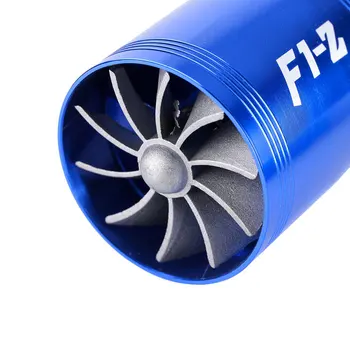 F1-Z Coche Single /Doble Turbina Turbo Cargador Filtro De Aire Ventilador De Admisión De Combustible De Gas Protector Kit De Reemplazo Del Auto Parte Del Supercargador