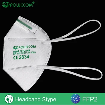 Ffp2 mascarillas Reutilizables POWECOM FPP2 Máscara de Seguridad de Polvo Respirador de Máscara Máscaras Boca a prueba de Polvo Máscaras Protectoras