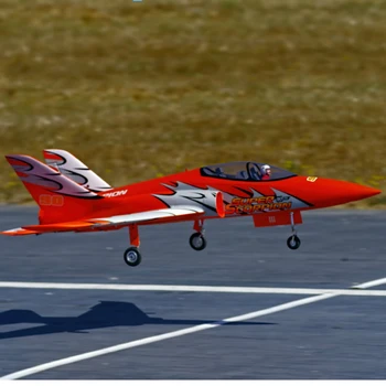 FMS Avión RC de 90mm de Conductos Fan de la FED Jet Super Escorpión de color Naranja / Rojo de Alta velocidad, Gran Modelo a Escala de la Afición Avión Avión Avión de la PNP