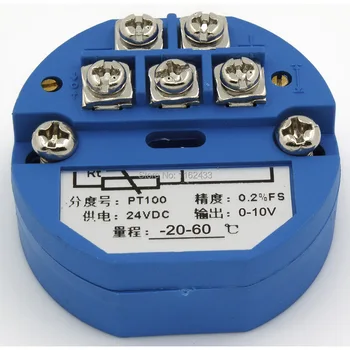 FTT01 0-10V salida -20-60 ° C temperatura PT100 módulo transmisor SBWZ la temperatura del amplificador templifier