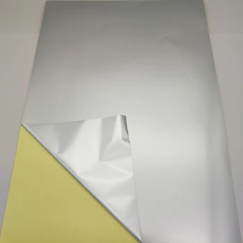 FUNCOLOUR material Fino 25 micras formato A4 en blanco mate de plata de la MASCOTA de la etiqueta engomada de la etiqueta para impresora láser agua/a prueba de aceite