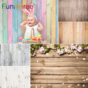 Funnytree fotografía telón de fondo de madera de la Ducha del Bebé Recién nacido de la junta de vinilo de Madera de Textura de fondo de la foto para la alimentación de papel tapiz