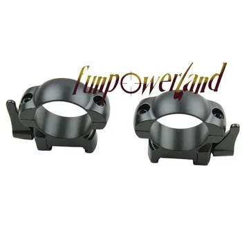 Funpowerland de acero Weaver anillos de 30MM Medio Negro de Perfil Rápido Separar de Montaje de los Anillos