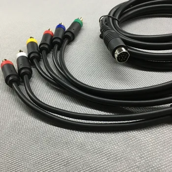 FZQWEG 1PCS 1.8 m Componente de Video AV-Cable de Audio para SEGA Saturn AV RCA Cable para SS(verificación de información general)