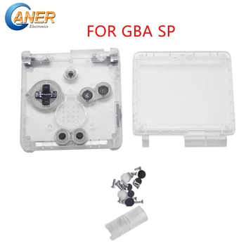 Ganer Transparente Para GameBoy Advance SP conchas Clásico de Reemplazo Para GBA SP de Vivienda de la Cubierta de la caja