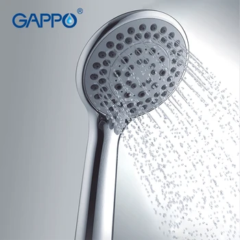 Gappo 1Pc de Calidad Superior a Cinco Maneras Ronda de cabezales de ducha de mano cuarto de baño accessoriess ABS en cromo Plateado de regadera ahorradora de agua G06