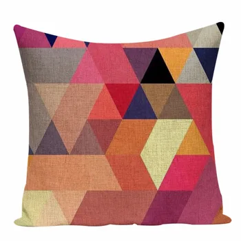 Geométricas de colores funda de cojín casa de los cojines de la Foto almohadón estampado abstracto decorativos cojines Personalizados almohadas