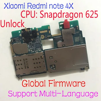 Global Firmware Original Desbloquear Xiaomi redmi nota 4X 4 nota Global de la Versión Snapdragon 625 Placa base la Placa base la Tarifa Flex Cable