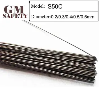 GM Alambre de Soldadura Material de S50C 0.2/0.3/0.4/0.5/0.6 mm Molde de Soldadura Láser de Relleno 200pcs /1 Tubo de GMS50C