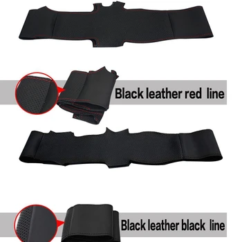 GNUPME Negro Artificial de Cuero cosida a Mano de Coche de la Cubierta del Volante para Hyundai Elantra 2011-2016 Avante i30 2012-2016