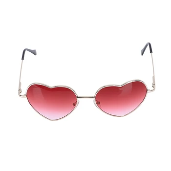 Gradiente de Color Gafas de sol Linda Heart-Shaped glasses color: Rojo
