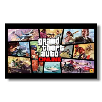 Grand Theft Auto V, Juego de Video de GTA 5 Arte de la Impresión del Cartel de la Pared de Arte para la Sala de estar Decoración del Hogar, Carteles y Grabados