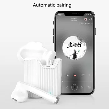 H19T Bluetooth 5.0 TWS Bajo Estéreo Inalámbrico de Auriculares Auriculares para iOS, Android
