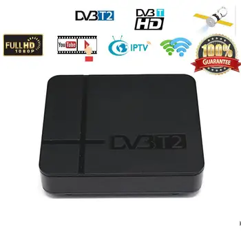 HD 1080P Set Top Box de DVB-T2 HD K2 TELEVISIÓN Digital Terrestre Receptor Apoyo de Youtube TLC H. 264 MPEG-2/4 PVR Sintonizador de TV R25