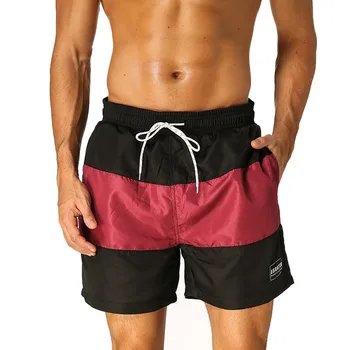 Hemiks de Moda Casual Hombres de Retazos de pantalones Cortos ropa de Playa de Verano Elástica con Cordón de la Cintura DE los Hombres Pantalones Cortos