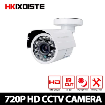 HKIXDISTE 1.0 MP de Seguridad del CCTV 720P AHD Cámara Blanca de la bala de la Cámara a prueba de agua IP66 Video al aire libre de la Vigilancia de la Visión Nocturna