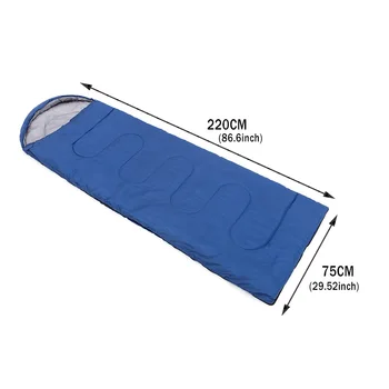 Impermeable Camping Saco de Dormir Ligero de la 4 Temporada de Frío Cálido Envolvente Mochila Bolsa de Dormir al aire libre para Viajar Senderismo