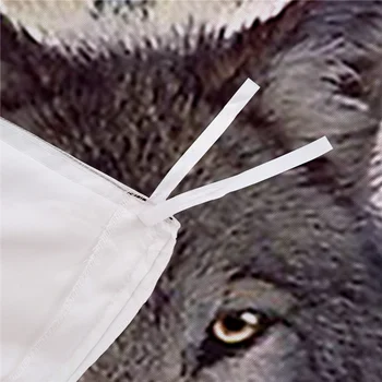 Impreso en 3D juego de Sábanas de Nieve Lobo Animal Solo Doble Queen King funda de Edredón Doble de Tamaño Completo de Ropa de Cama Para Niño Ropa de Adulto