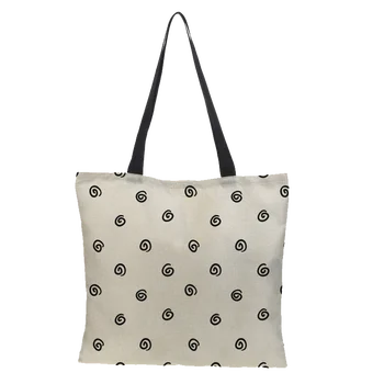 Ins pintado y la imagen impresa de la bolsa de tela de lino bolsa casual plegable bolsa de compras al aire libre bolsa de playa a diario bolso 43*43cm