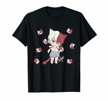 Inspector Todoroki Chibi Anime T-Shirt De Gato Lindo Tops Nuevo Unisex Divertido De La Camiseta
