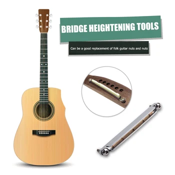 Instrumentos Musicales de cuerda Guitarra Eléctrica, Sustitución de Accesorios Puente Ajustable Silla para Guitarra Acústica Partes