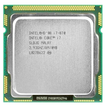 Intel core 2 i7-870 intel i7 870 procesador i7 Quad Core 2.93 GHz 95W LGA 1156 8M Cache de Escritorio CPU de 1 año de garantía