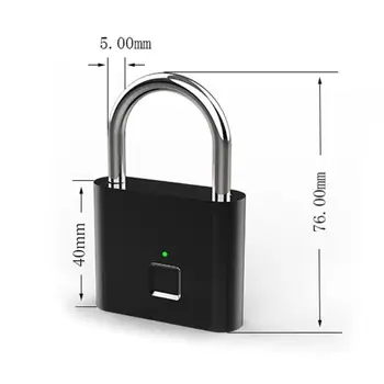Inteligente Sin llave de huellas Dactilares Candado USB Recargable de la Cerradura de la Puerta Rápida de Desbloquear Aleación de Zinc Anti-Robo de Candado Para el Cajón de la Maleta de Bolsas