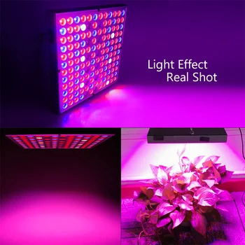 IR UV LED Crecen la Luz de Espectro Completo Panel Rojo Azul Blanco 45W 25W Crecimiento de la Lámpara Para las Plantas de Interior de Semillas de Flores de Invernadero Hidropónico