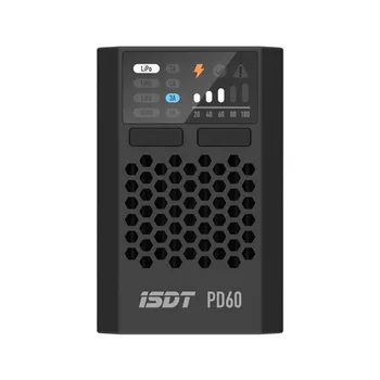 ISDT PD60 60W 6A 1-4S USB-C Batería de Lipo Inteligente Cargador de la Balanza de Apoyo QC2.0/3.0 USB2.0/3.0 para RC FPV de Carreras de aviones Drones