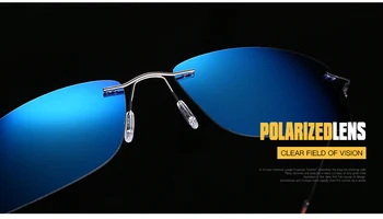 JackJad de Montura Cuadrada Estilo de Titanio Gafas de sol POLARIZADAS Puede Doblar Ultraligero de Conducción de Diseño de la Marca de Gafas de Sol de Oculos De Sol