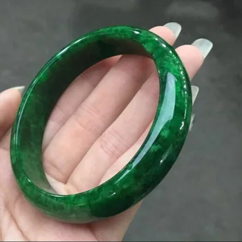Jade pulsera brazalete Naturales de Myanmar de Jade pulsera brazalete de Joyería Fina Joyería Esmeralda Seco Jadeíta de la Pulsera de la Joyería