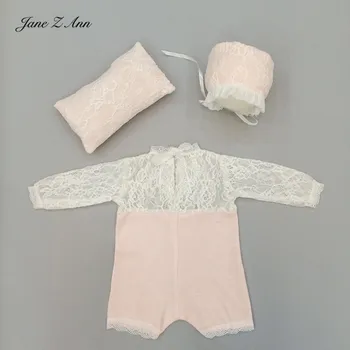 Jane Z Ann estudio Fotográfico, fotografía de ropa de bebé recién nacido sombrero/gorro+almohada+juego de ropa de 7-15 días bebé trajes de disparo