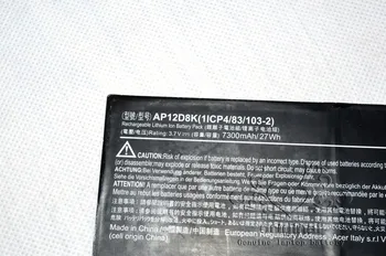 JIGU Nuevo ORIGINAL 1ICP4/83/103-2 AP12D8K Batería Para Acer Iconia W510 W510P P3-171 3.7 V 7300MAH 27WH