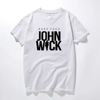 John Wick Capítulo 3 Keanu Reeves camiseta de Mangas Cortas Parte de los Hombres de Cuello redondo Camiseta Nueva de Verano Camisetas Hombre Streetwear camiseta