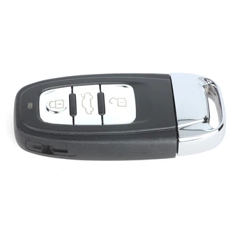KEYECU Reemplazo Actualizado Smart Remote Clave del Caso de Shell Llavero con mando a distancia de 3 botones para Audi A6L Q7 & Keyless-go Flip Modelo
